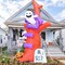 GOOSH 9 FT Halloween Inflatables Tree Blow Up Yard Huge Tree with Pumpkin Tombstone with Built-in LEDs